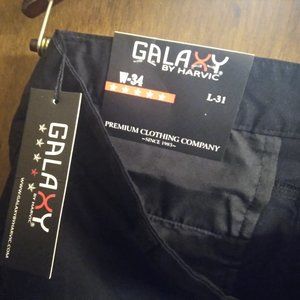 Galaxy by Harvic - Mens Black Cargo Pants
